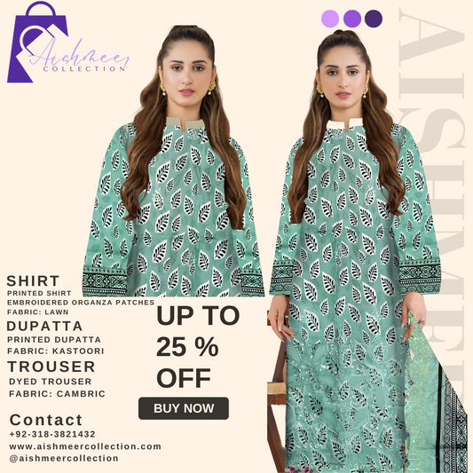 PRINTED SHIRT  EMBROIDERED ORGANZA PATCHES